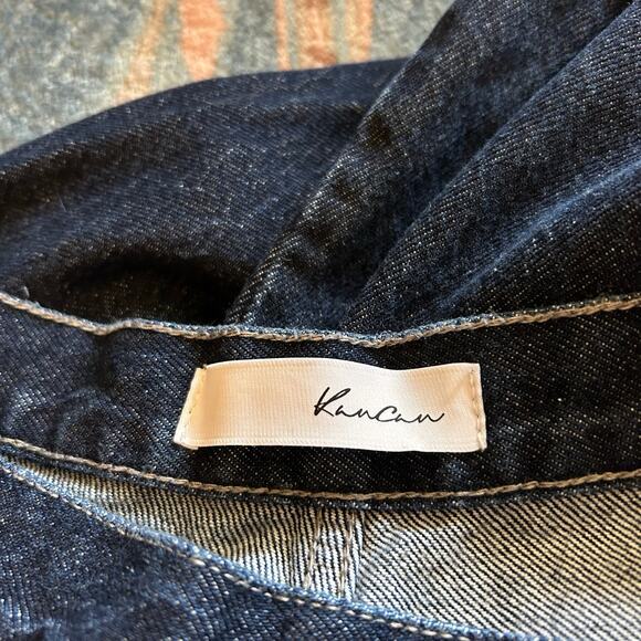 KanCan Womens Jeans Sz 15/31 Greenwood Wide Leg Denim Ultra High Rise Side Zip - Picture 6 of 7